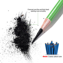Load image into Gallery viewer, 10pcs/Box Sketch Charcoal Pencil Soft/Medium/Hard Carbon Pencil Art Student Special Hand-painted HB Painting Drawing Exam Pen
