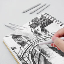 Load image into Gallery viewer, 3/6pcs Tortillon Blending Smudge Stump Stick Sketch Art White Drawing Charcoal Sketcking Tool Art Supplies
