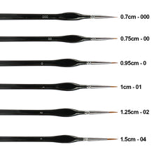 Load image into Gallery viewer, 6pcs/set Professional Sable Hair Paint Brush Set Gouache Oil Painting Brush Miniature Art Brushes Art Supplies
