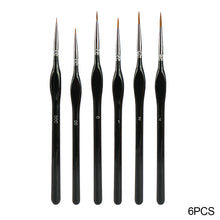 Load image into Gallery viewer, 6pcs/set Professional Sable Hair Paint Brush Set Gouache Oil Painting Brush Miniature Art Brushes Art Supplies
