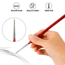 Load image into Gallery viewer, 7pcs/set Professional Sable Hair Paint Brush Set Gouache Oil Painting Brush Miniature Art Brushes Art Supplies
