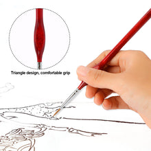 Load image into Gallery viewer, 7pcs/set Professional Sable Hair Paint Brush Set Gouache Oil Painting Brush Miniature Art Brushes Art Supplies
