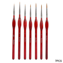 Load image into Gallery viewer, 7pcs/set Professional Sable Hair Paint Brush Set Gouache Oil Painting Brush Miniature Art Brushes Art Supplies
