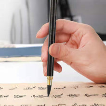 Load image into Gallery viewer, 1pc Calligraphy Writing Brush Eebony Sandalwood Hook Line Pen Calligraphy Beginner Art Professional Painting Drawing Brush
