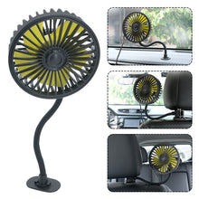 Load image into Gallery viewer, Car Fan Cooler Foldable Silent Fan 3 Speed For Car Backseat Air Condition Desk Vehicle Fan Cooling
