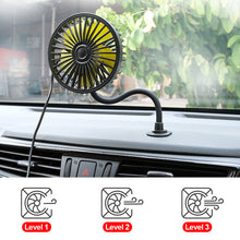 Load image into Gallery viewer, Car Fan Cooler Foldable Silent Fan 3 Speed For Car Backseat Air Condition Desk Vehicle Fan Cooling

