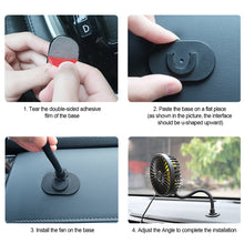 Load image into Gallery viewer, Car Fan Cooler Foldable Silent Fan 3 Speed For Car Backseat Air Condition Desk Vehicle Fan Cooling
