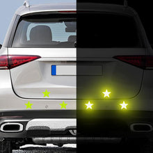 Load image into Gallery viewer, 6Pcs Car Reflective Reflector Sticker Self Adhesive Safety Warning Conspicuity for Truck Motorcycle Trailer Star Shape
