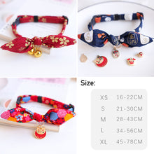 Load image into Gallery viewer, Adjustable Cat Collar with Bell Necklace Cute Pet Cat Dog Pendant Safety Collar Four Seasons General Pets Supplies
