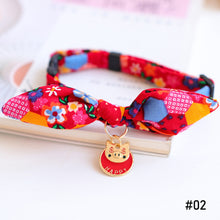 Load image into Gallery viewer, Adjustable Cat Collar with Bell Necklace Cute Pet Cat Dog Pendant Safety Collar Four Seasons General Pets Supplies
