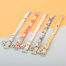 Load image into Gallery viewer, Flower Pet Collar Adjustable Cherry Printed Cat Collar Necklace Cute Pet Cat Dog Pendant Safety Collar Four Seasons General Pets Supplies
