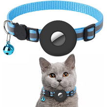 Load image into Gallery viewer, Adjustable Pet Collar Airtag Collar Anti-lost Reflective Nylon Cat Collar With Airtag Case Puppy Necklace Collar with Bell
