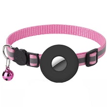 Load image into Gallery viewer, Adjustable Pet Collar Airtag Collar Anti-lost Reflective Nylon Cat Collar With Airtag Case Puppy Necklace Collar with Bell
