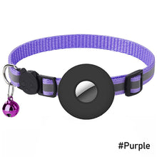 Load image into Gallery viewer, Adjustable Pet Collar Airtag Collar Anti-lost Reflective Nylon Cat Collar With Airtag Case Puppy Necklace Collar with Bell

