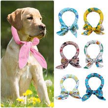 Load image into Gallery viewer, Summer Pet Cooling Ice Scarf Cool Ice Towel Heatstroke Dogs Cats Ice Scarf Collar Cooling Adjustable Cat Collar Bib Dog Supplies
