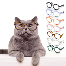 Load image into Gallery viewer, 1PC Lovely Pet Cat Glasses Eye-wear Sunglasses Cat Sun Glasses Funny Pet Dress Up For Little Dog Cat Pet Photos Props Accessories
