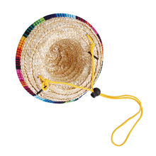 Load image into Gallery viewer, Mexican Style Pet Supplies Mini Pet Dogs Straw Hat Sun Hat Beach Party Straw Hats for Cats Dogs Funny Accessories
