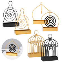Load image into Gallery viewer, Nordic Bird Cage Mosquito Coil Holder Iron Retro Mosquito Coil Frame Insect Repellent Incense Rack Sandalwood Repellent Home Decoraction
