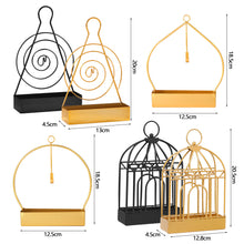 Load image into Gallery viewer, Nordic Bird Cage Mosquito Coil Holder Iron Retro Mosquito Coil Frame Insect Repellent Incense Rack Sandalwood Repellent Home Decoraction
