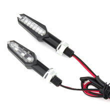 Load image into Gallery viewer, 2Pcs Universal 9LED Motorcycle Turn Signal Indicator Light Blinker Double Sides Color Amber/Red/White
