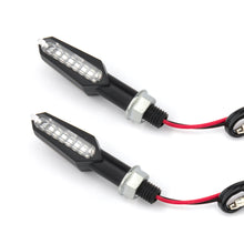 Load image into Gallery viewer, 2Pcs Universal 9LED Motorcycle Turn Signal Indicator Light Blinker Double Sides Color Amber/Red/White
