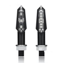 Load image into Gallery viewer, 2Pcs Universal 9LED Motorcycle Turn Signal Indicator Light Blinker Double Sides Color Amber/Red/White
