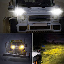 Load image into Gallery viewer, Motorcycle Dual Color LED Projector Lens Spotlight Double lenses LED Work Light Yellow White Headlight
