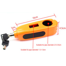 Load image into Gallery viewer, Motorcycle Grip Lock Accessories Throttle Handlebar Anti-theft Lock Durable Brake Lever Safety Scooter Lock
