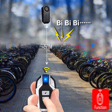 Load image into Gallery viewer, Motorcycle Bike Alarm Wireless Security Home System Scooter For Great Anti-Theft Bicycle USB Charging
