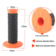 Load image into Gallery viewer, Pair 7/8'' 22mm Universal Motorcycle Grips handle Grip Rubber For Handlebar Grips

