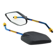 Load image into Gallery viewer, 2Pcs Universal 10mm Carbon Fiber Motorcycle Motorbike Rearview Rear View Side Mirror For Mavericks
