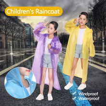 Load image into Gallery viewer, Children Reusable Rain Coat Casual Outdoor Camping Raincoat Poncho Portable Rainwear for Drifting Outdoor Activities
