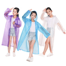 Load image into Gallery viewer, Children Reusable Rain Coat Casual Outdoor Camping Raincoat Poncho Portable Rainwear for Drifting Outdoor Activities
