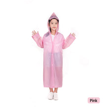 Load image into Gallery viewer, Children Reusable Rain Coat Casual Outdoor Camping Raincoat Poncho Portable Rainwear for Drifting Outdoor Activities
