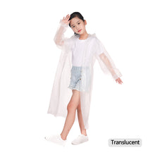 Load image into Gallery viewer, Children Reusable Rain Coat Casual Outdoor Camping Raincoat Poncho Portable Rainwear for Drifting Outdoor Activities
