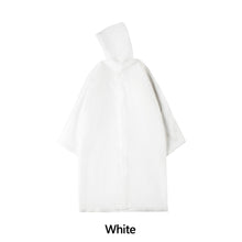 Load image into Gallery viewer, Reusable Poncho Rain Coat with Drawstring Hat and Elastic Sleeves Cuffs Extra Thick Protective Isolation Emergency for Outdoor Activities

