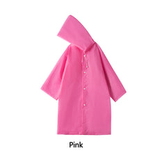 Load image into Gallery viewer, Reusable Poncho Rain Coat with Drawstring Hat and Elastic Sleeves Cuffs Extra Thick Protective Isolation Emergency for Outdoor Activities
