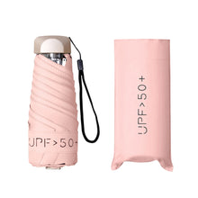 Load image into Gallery viewer, Mini Phone Size Pocket Umbrella Anti UV Portable Folding Umbrella Parasol Ultralight Foldable Candy Color Traveling Rain Gear

