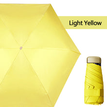 Load image into Gallery viewer, Mini Phone Size Pocket Umbrella Anti-UV Portable Folding Umbrella Parasol Ultralight Foldable Candy Color Traveling Rain Gear

