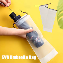 Load image into Gallery viewer, 1Pc Matte Transparent EVA Umbrella Bag Umbrella Storage Bag Reusable Portable Waterproof Umbrella Packaging Home Storage Organizer
