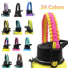 Load image into Gallery viewer, Water Bottle Shoulder Strap Paracord Handle with Shoulder Strap for Wide Mouth Bottles for 12oz to 64oz
