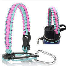 Load image into Gallery viewer, Water Bottle Shoulder Strap Paracord Handle with Shoulder Strap for Wide Mouth Bottles for 12oz to 64oz
