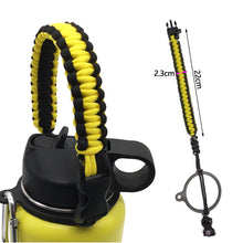 Load image into Gallery viewer, Water Bottle Shoulder Strap Paracord Handle with Shoulder Strap for Wide Mouth Bottles for 12oz to 64oz

