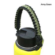 Load image into Gallery viewer, Water Bottle Shoulder Strap Paracord Handle with Shoulder Strap for Wide Mouth Bottles for 12oz to 64oz

