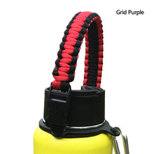 Load image into Gallery viewer, Water Bottle Shoulder Strap Paracord Handle with Shoulder Strap for Wide Mouth Bottles for 12oz to 64oz
