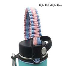 Load image into Gallery viewer, Water Bottle Shoulder Strap Paracord Handle with Shoulder Strap for Wide Mouth Bottles for 12oz to 64oz
