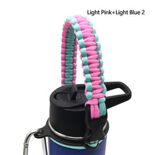 Load image into Gallery viewer, Water Bottle Shoulder Strap Paracord Handle with Shoulder Strap for Wide Mouth Bottles for 12oz to 64oz
