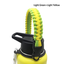 Load image into Gallery viewer, Water Bottle Shoulder Strap Paracord Handle with Shoulder Strap for Wide Mouth Bottles for 12oz to 64oz
