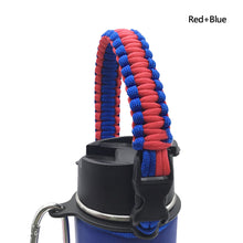 Load image into Gallery viewer, Water Bottle Shoulder Strap Paracord Handle with Shoulder Strap for Wide Mouth Bottles for 12oz to 64oz
