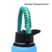 Load image into Gallery viewer, Water Bottle Shoulder Strap Paracord Handle with Shoulder Strap for Wide Mouth Bottles for 12oz to 64oz
